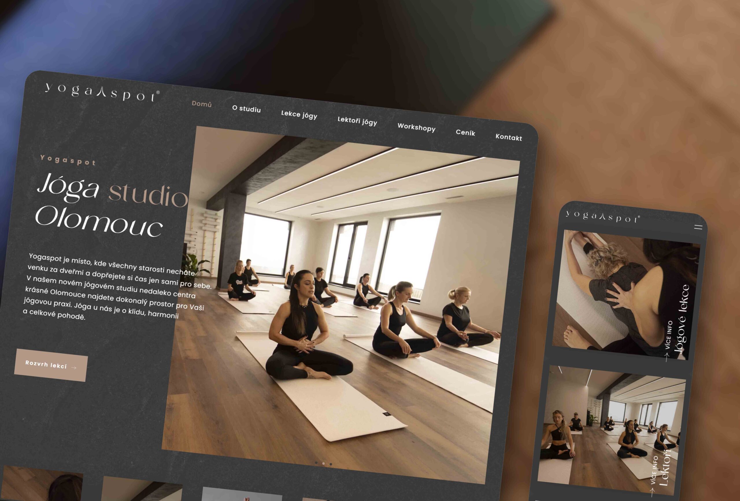 Webové stránky Yogaspot